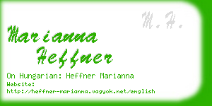 marianna heffner business card
